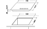 PIANI COTTURA INCASSO INDESIT INDE-PCOT-010 