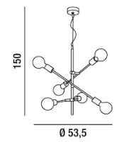 SOSPENSIONI / LAMPADARI PERENZ 6600 N